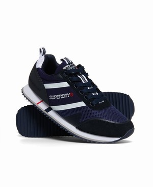 Superdry Fero Runner Férfi Tornacipő Sötétkék | BWTOL9620